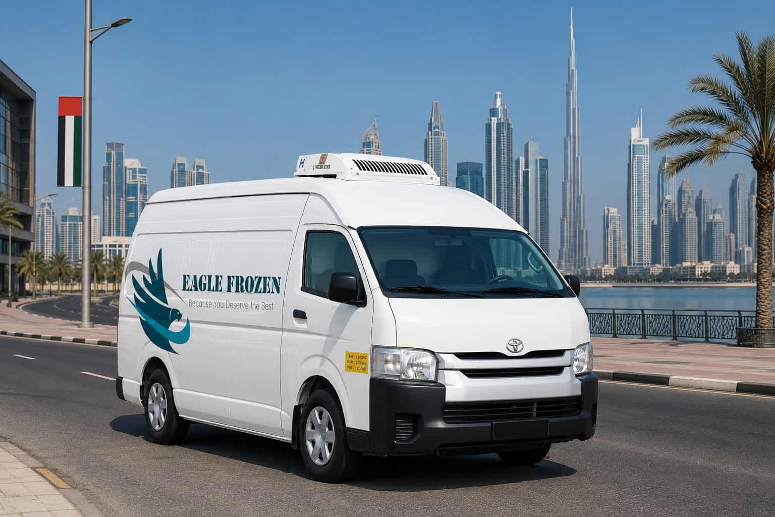 Eagle Frozen Transport high roof van rental UAE — extra height chilled cargo transport