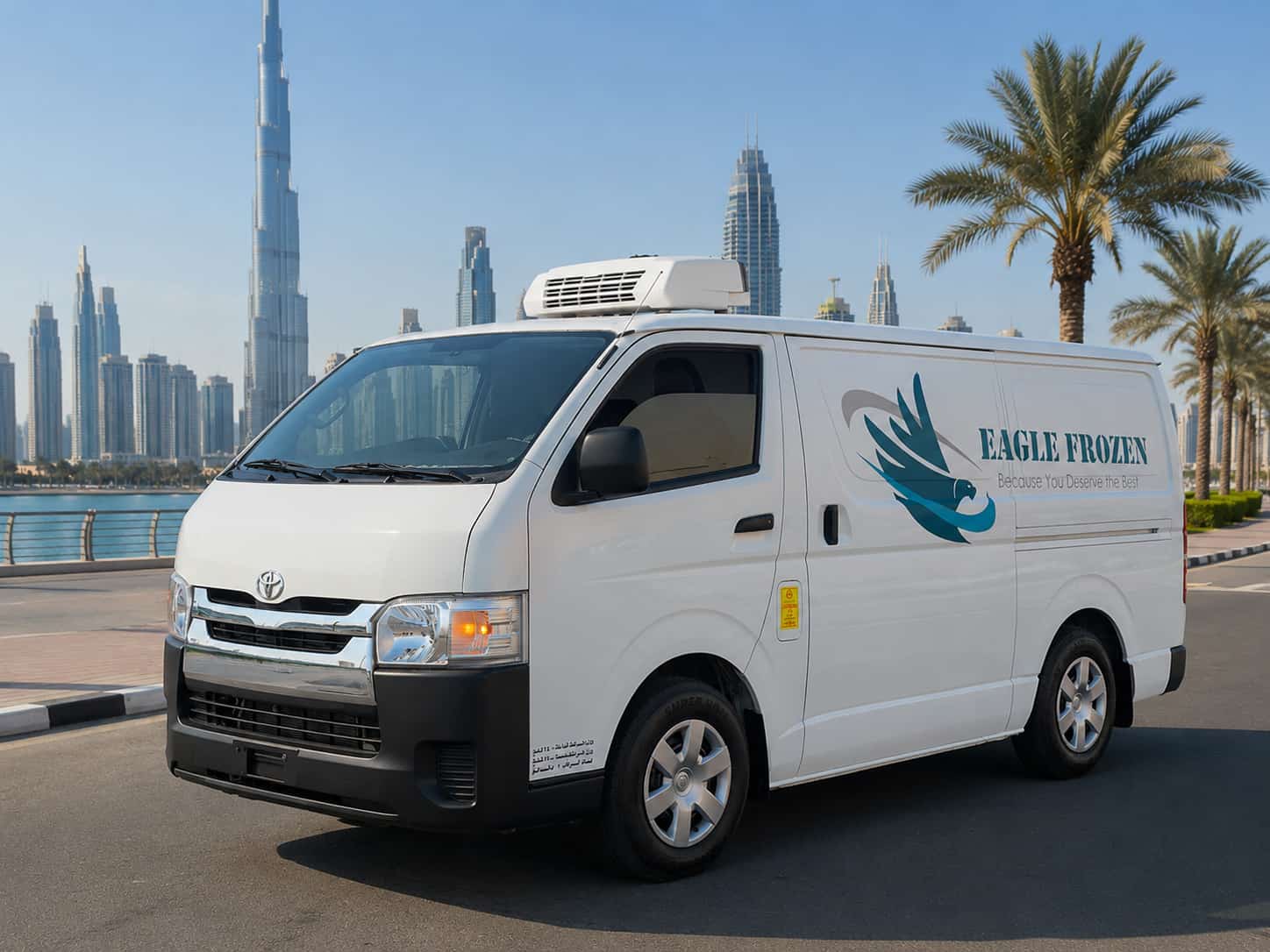 Eagle Frozen Transport freezer van rental UAE — deep freeze -18°C for frozen cargo