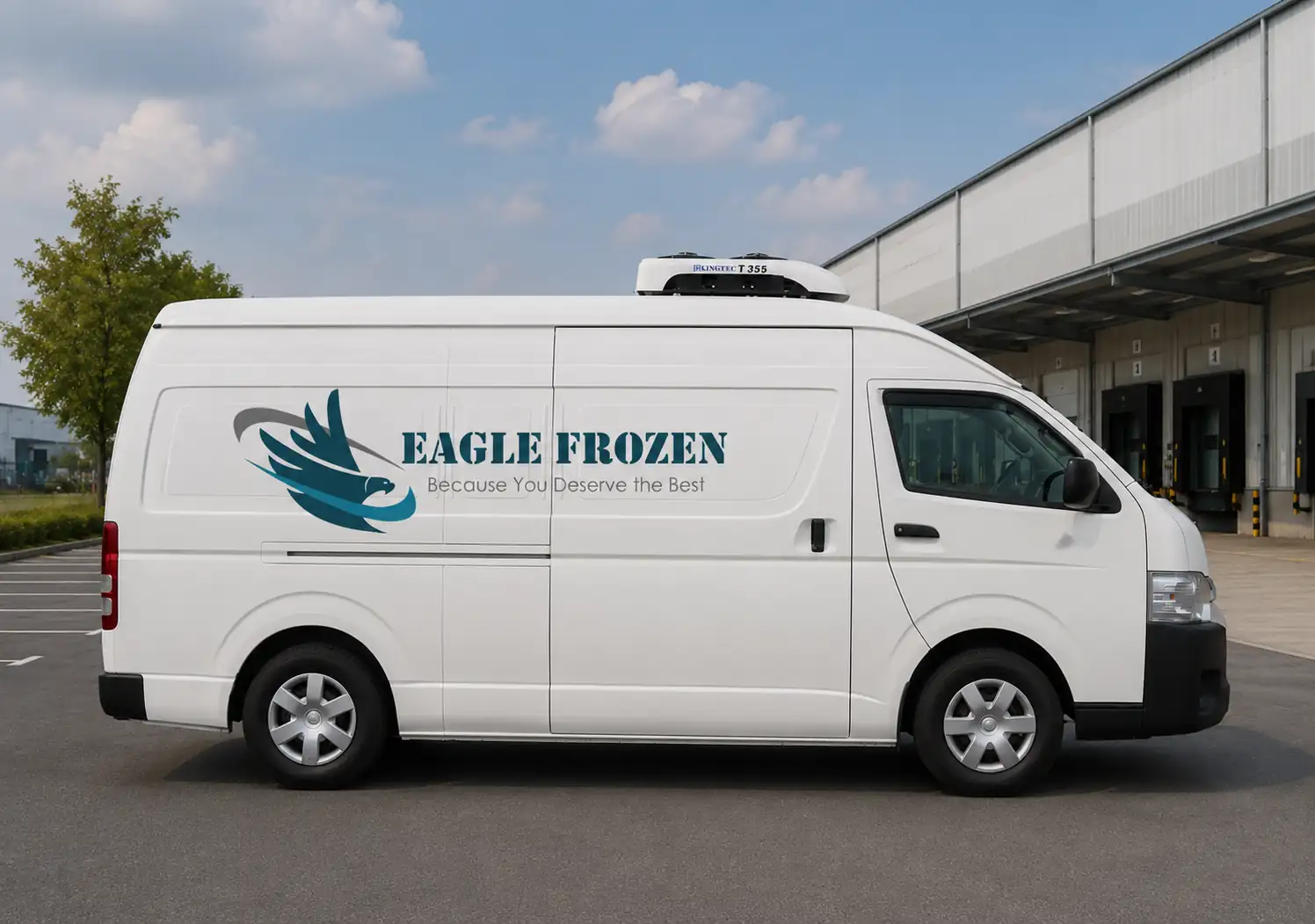 Eagle Frozen Transport LLC team and refrigerated vehicle fleet — trusted chiller van rental and freezer van rental provider in Dubai UAE since 2006