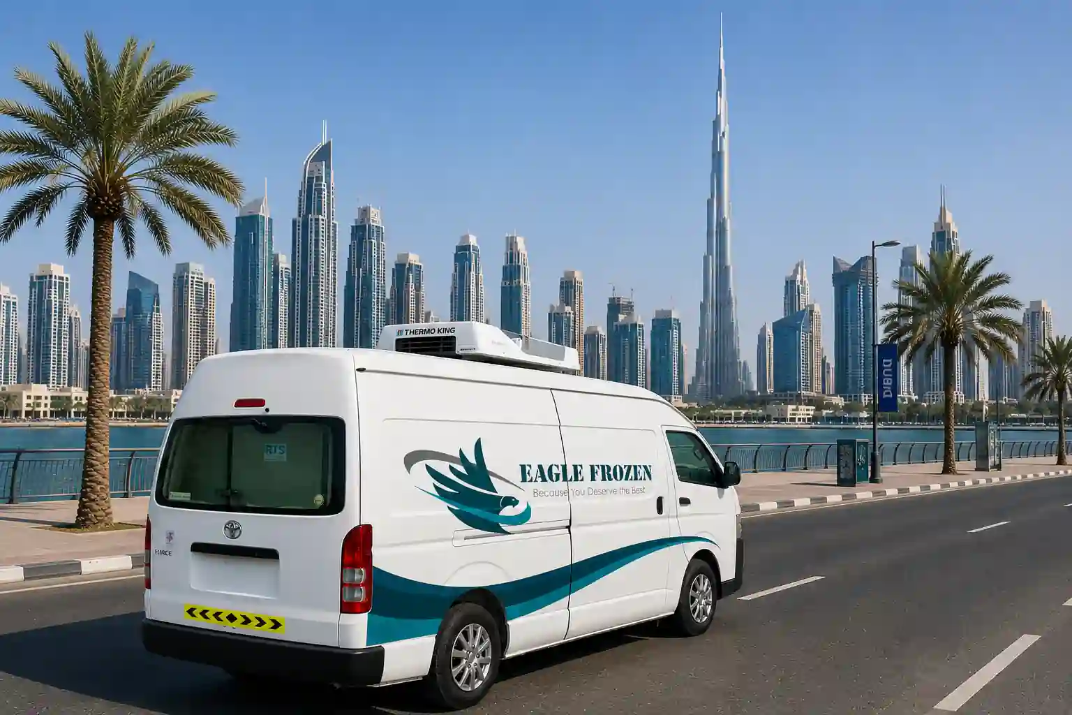 Eagle Frozen Transport high roof van rental UAE — extra height chilled cargo transport